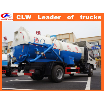 Dongfeng 4 * 2 Vaccume 8wheeler Caminhão de sucção de esgoto